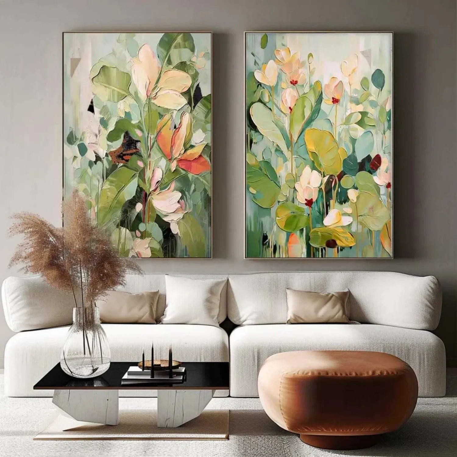 Flower Textured Painting Canvas #FP069