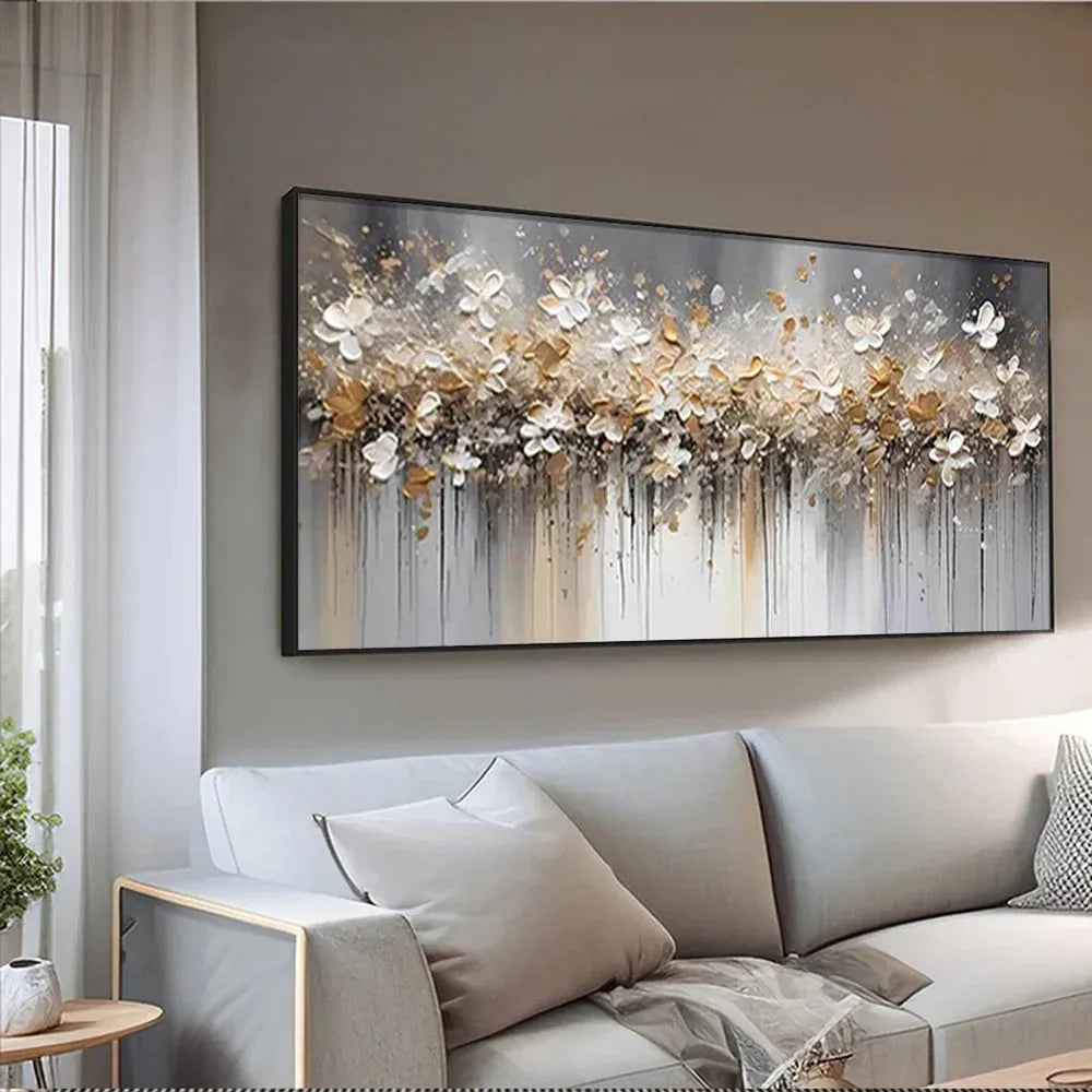 Flower Textured Painting Canvas #FP062