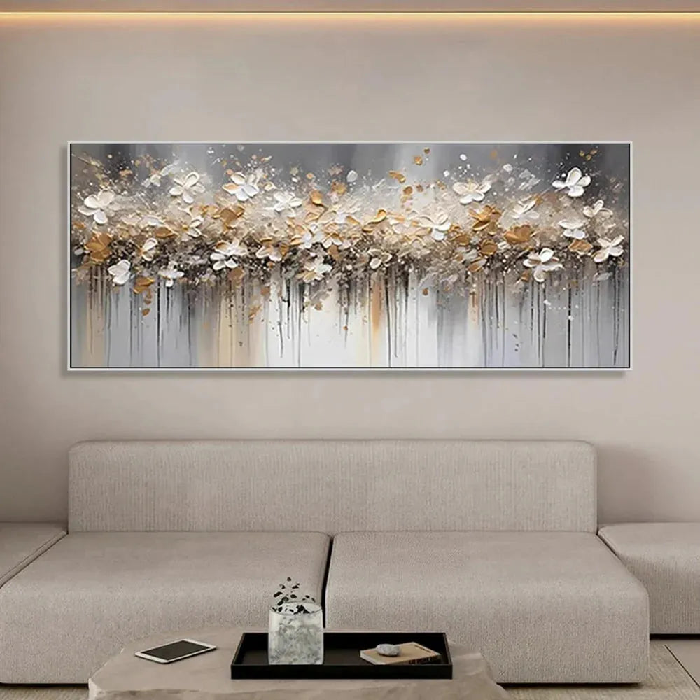 Flower Textured Painting Canvas #FP062